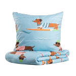 Voodipesukomplekt Homla Longo Basic 731358, sinine v., 70 x 80 cm, 140 x 200 cm