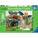 Pusle Ravensburger Minecraft Animal Adventures, 36 cm x 49 cm, 200 tk, mitmev&auml;rviline