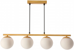 Valgusti lagi Candellux Lighting Carrine, E14, 4 x 40 W, pruun v.