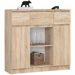 Kummut Akord Furniture Factory K100, pruun v., 98 cm x 35 cm x 101 cm