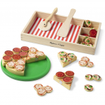 M&auml;nguk&ouml;&ouml;gi tarbed, pitsakomplekt Melissa & Doug Party, mitmev&auml;rviline