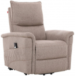 Allalastava seljatoega tugitoolid Home4you Gianni 14207, beež v., 86 cm x 84 cm x 106 cm