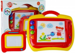 Joonistuslauad, koos tarvikutega Lean Toys Funny, punane/kollane
