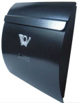 Postkast WA1P, must v., 7.5 cm x 24.5 cm x 34 cm