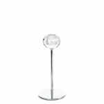K&uuml;&uuml;nlahoidja Lara, kristall/metall, &Oslash; 8 cm, 19 cm, l&auml;bipaistev v.