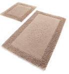 Vannitoamattide komplekt Foutastic Piante 359CHL1633, hele pruun v., 100 cm x 60 cm (kahjustatud pakend)