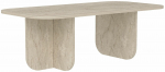 Kohvilaud Kalune Design Becaj, travertine v., 60 cm x 120 cm x 41.4 cm