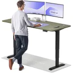 Arvutilaud reguleeritava k&otilde;rgusega Desktronic HomePro 40 853, 180 cm x 80 cm, 126 cm, must v./roheline v.