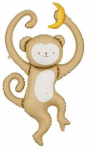 &Otilde;hupall erikujuga PartyDeco Monkey, pruun v./pruunikas v.