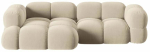 Nurgadiivan Cosmopolitan Design Loretto Vogue 11, helebeež, vasak, 147 x 250 cm x 68 cm