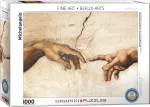 Pusle Eurographics Fine Art Michelangelo Creation of Adam 6000-2016, 67.6 cm x 48.9 cm, 1000 tk, pruunikas v.