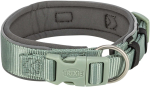Kaelarihm koertele Trixie Premium Padded, grafiit v./salvei v., 270 - 350 mm x 25 mm, XS/S