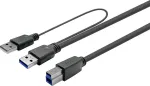 Kaabel Vivolink Active PROUSB3AB7C-DUAL 2 x USB A Male, USB Type B Male, 7 m, must v.