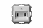 HDMI ja USB pesa Liregus Epsilon, valge v.