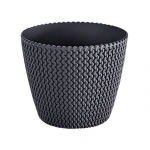 Lillepott Prosperplast Splofy DSP190, plastik, &Oslash; 18.7 cm, must v.