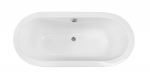 Vann, teisaldatav Besco Victoria, 185 cm x 82 cm x 66 cm, ovaalne, valge