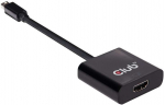 Adapter Club 3D Mini DisplayPort1.2 - HDMI 2.0 UHD Mini DisplayPort 1.2 male, HDMI, 0.2 m, must