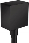 Alumised paigaldusdetailid Hansgrohe FixFit Square, must v.