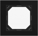 &Uuml;he koha raamid Vilma QR1000 R01 1V, must klaas v.