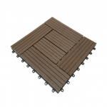 WPC terrassiplaat, 30 cm x 30 cm x 2.2 cm, pruun v.