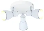 Valgusti lagi Candellux Fido 98-63397, E14, 3 x 40 W, valge v./kroom v. / valge v.