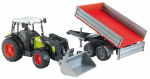M&auml;ngutraktor Bruder Claas Nectis 267 F 980256, 1:16, punane v./roheline v.