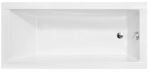 Vann, sisseehitatav Besco Modern Slim 160, 160 cm x 70 cm x 39.5 cm, ristk&uuml;lik, valge