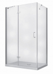 Du&scaron;ikabiin Besco Viva VPL-129-195C, ristk&uuml;lik, aluseta, 120 cm x 90 cm x 195 cm