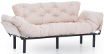Diivanvoodi Hanah Home Nitta Triple, kreemjasvalge, 49 x 227 cm x 75 cm