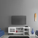 TV-laud Kalune Design Revival, valge v., 150 cm x 42 cm x 54 cm