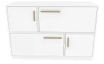 Kapp Kalune Design Mares 322RTC1504, valge v., 45 cm x 120 cm x 81.6 cm