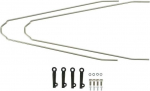 Poritiibade kinnitused SKS Velo 42/47 U-Stays MUDG201, metall, h&otilde;be, 2 tk