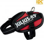 Koerte traksid Trixie Julius-K9 IDC, must v./punane v., 400 - 530 mm x 22 mm, S