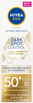 P&auml;ikesekaitsevedelik Nivea Sun Spot Control SPF50, 50 ml