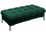 Tumba Micadoni Home Mamaia Velvet, must v./roheline v., 133 cm x 62 cm x 41 cm