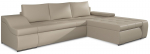 Nurgadiivan Ontario Soft 33, hele pruun v., parem, 200 x 296 cm x 88 cm