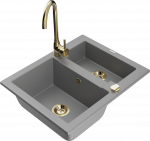 K&ouml;&ouml;givalamu Mexen Carlos 6518581500-71+670200-50+66921-50, graniit, 58 cm x 47 cm x 17.7 cm, kuldne/hall