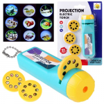 Projektor Electric Torch TA0098, 12 cm, sinine/kollane