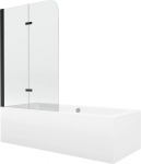 Vann seinaga, teisaldatav Mexen Cube, 80 cm x 180 cm x 39 cm, ristk&uuml;lik, valge