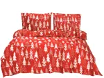 J&otilde;ulu voodipesu komplekt Christmas Trees PEKA-03, valge v./punane v., 70 x 80 cm, 200 x 220 cm