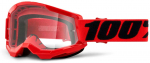 Suusa kaitseprillid 100% Strata 2 Junior, l&auml;bipaistev v./must v./punane v.