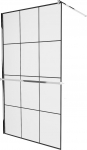 Du&scaron;isein Mexen Kioto+ Walk-In, 110 cm x 200 cm, must/kroom