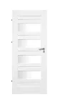 Siseukseleht Domoletti EUBE, vasakpoolne, valge v., 203.5 x 74.4 x 4 cm