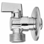 Nurgaventiil Invena ZW-11-020-L, wc paagi jaoks, pesumasinale, 1/2" x 3/4"