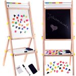 Joonistustahvel, koos tarvikutega 3in1, 90 cm, pruun
