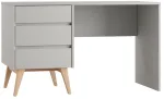 Kirjutuslaud sahtlitega Pinio Swing, 125 cm x 62.5 cm, 75 cm, hall v.