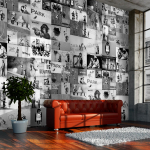 Tapeet Artgeist Banksy - Grey Collage WSR10M441, 1000 cm x 50 cm