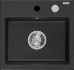 K&ouml;&ouml;givalamu Mexen Milo, graniit, 43 cm x 41 cm x 17.1 cm, h&otilde;be/must/kroom