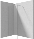 Du&scaron;isein Deante Prizma Walk-in, 80 cm x 195 cm, harjatud teras v./karastatud