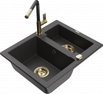 K&ouml;&ouml;givalamu koos kraaniga Mexen Carlos, vaik/graniit, 58.2 cm x 47.5 cm x 17.7 cm, graniit